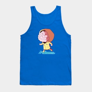 Cute Cartoon Brain Storm Tank Top